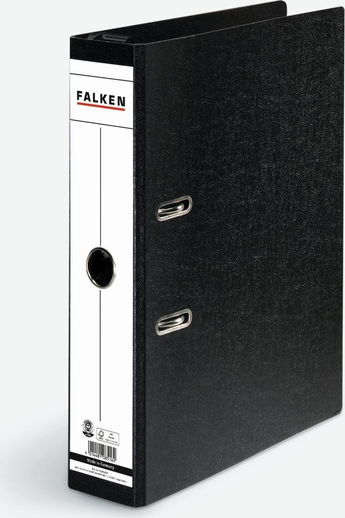 Falken 20x Hängeordner A4 Hartpappe, Rücken 70mm - Schwarz - 11285459F