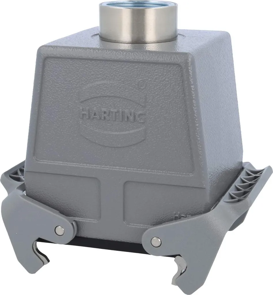 HARTING Han 32B Alloggiamento connettore alto, 1xM32 uscita cavo diritta, con 2 staffe trasversali Vite M32 Area di serraggio