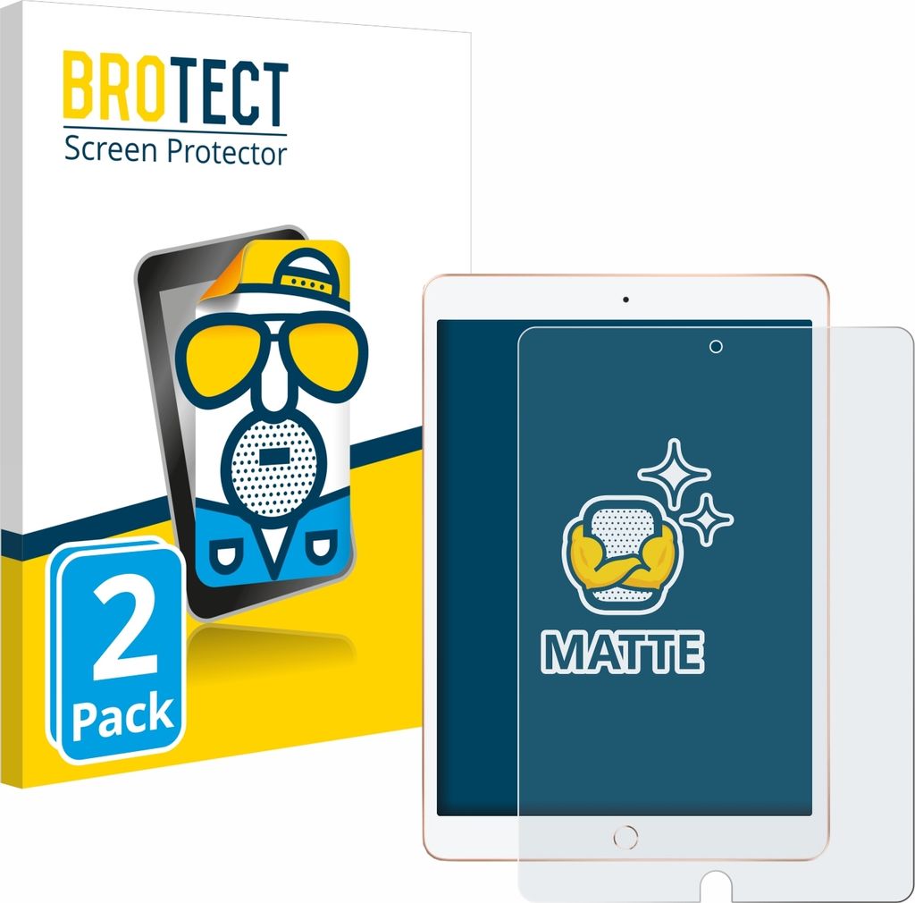 2x BROTECT Schutzfolie für Apple iPad WiFi 10.2" 2019 / 2020 Displayschutz Displayschutzfolie Folie Matt Entspiegelungsfolie