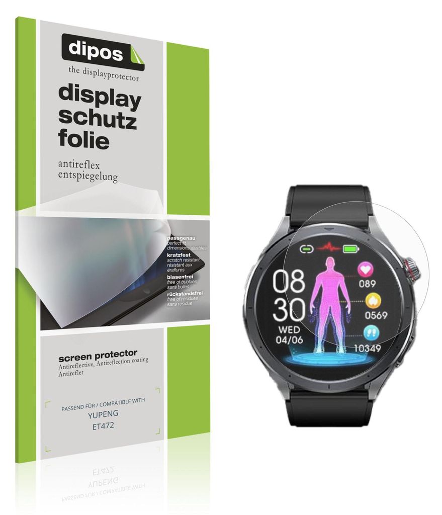 6x Schutzfolie für YUPENG ET472 matt Displayschutzfolie Folie Display Schutz dipos
