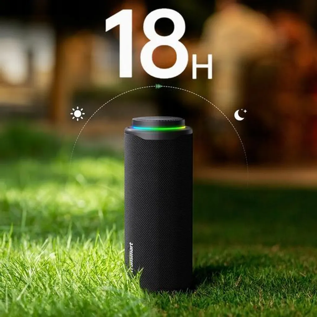 Tronsmart T8 Cassa Bluetooth Portatile 40W – IPX7, Luci LED, Stereo 80W Con App E Bassi Potenti