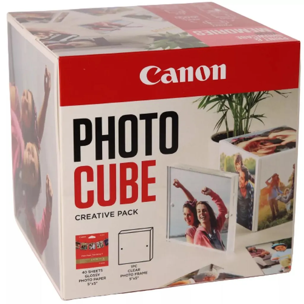 Papier photo brillant 5x5 cm pour impressions créatives - 40 unités