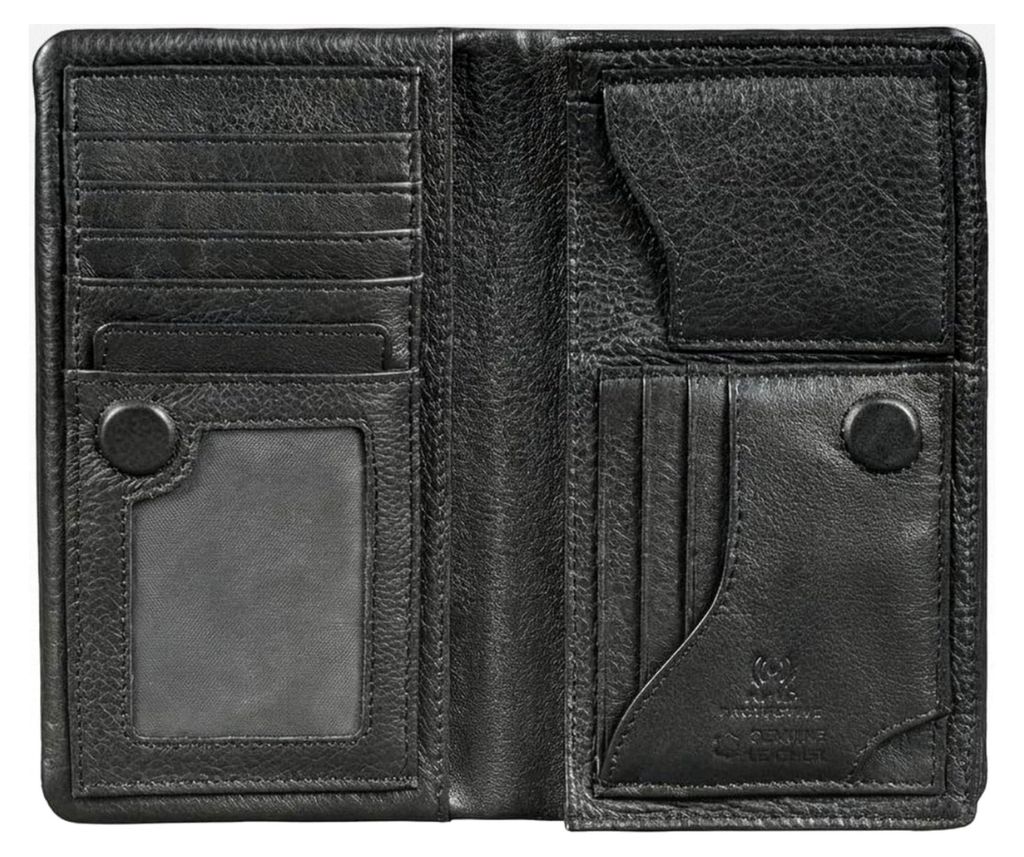 XL Leder Portemonnaie für Herren Geldbörse Lang Echtleder Kartenbörse mit Münzfach Brieftasche Groß Ledergeldbörse RFID Geldbeutel Männer Ge...