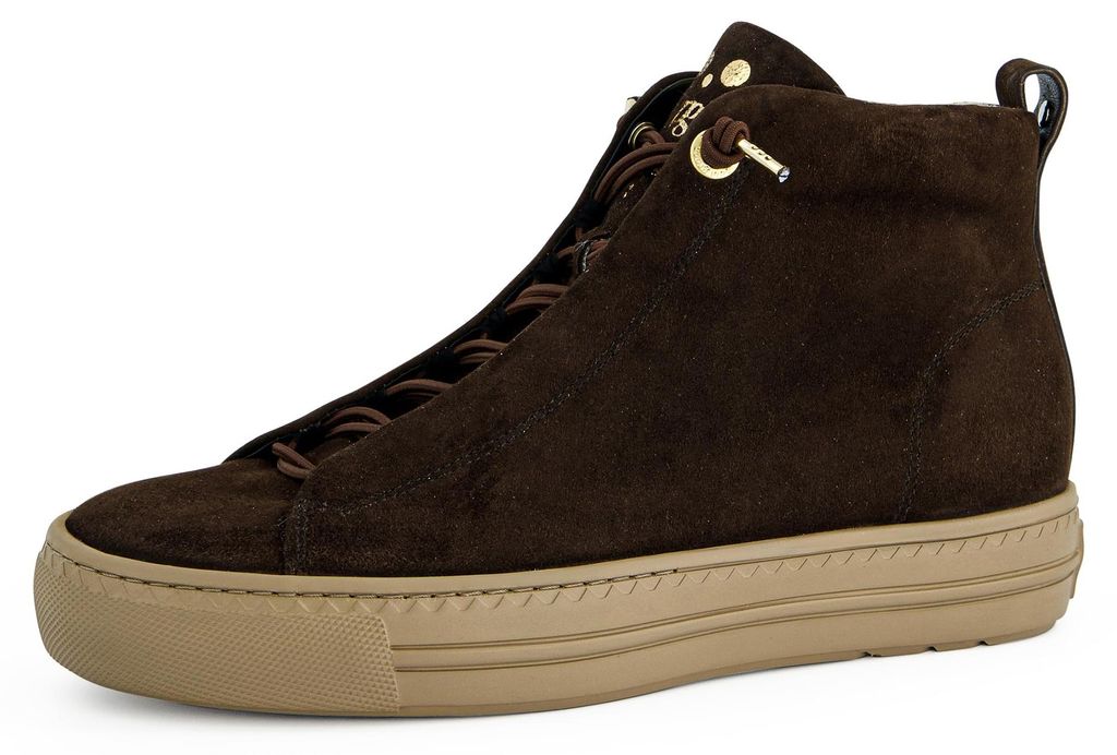Paul Green Damen Sneaker High-Top Echtleder Braun 38 EU Produktbild 