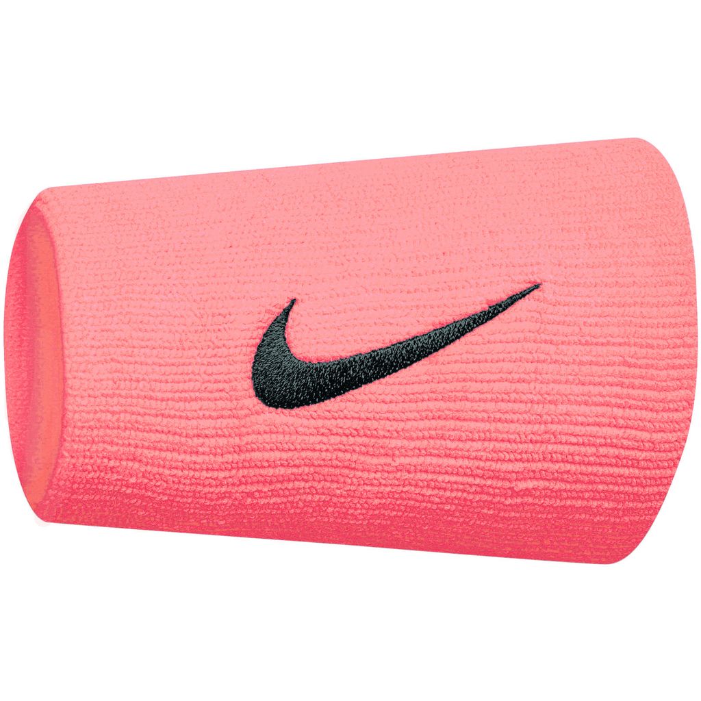 Nike Swoosh Doublewide Schweißbänder 677 pink gaze/oil grey Produktbild 