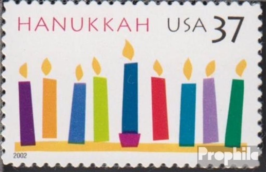 Briefmarken USA 2002 Mi 3648 (kompl.Ausg.) postfrisch Chanukka