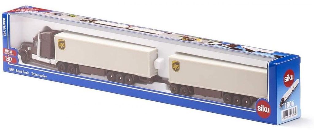 Siku 1806 US-Truck Road Train "UPS" avec remorque Echelle Image du produit 