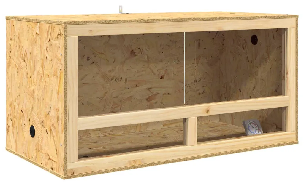 Terrarium vidaXL 100x50x50 cm en bois OSB avec isolation thermique