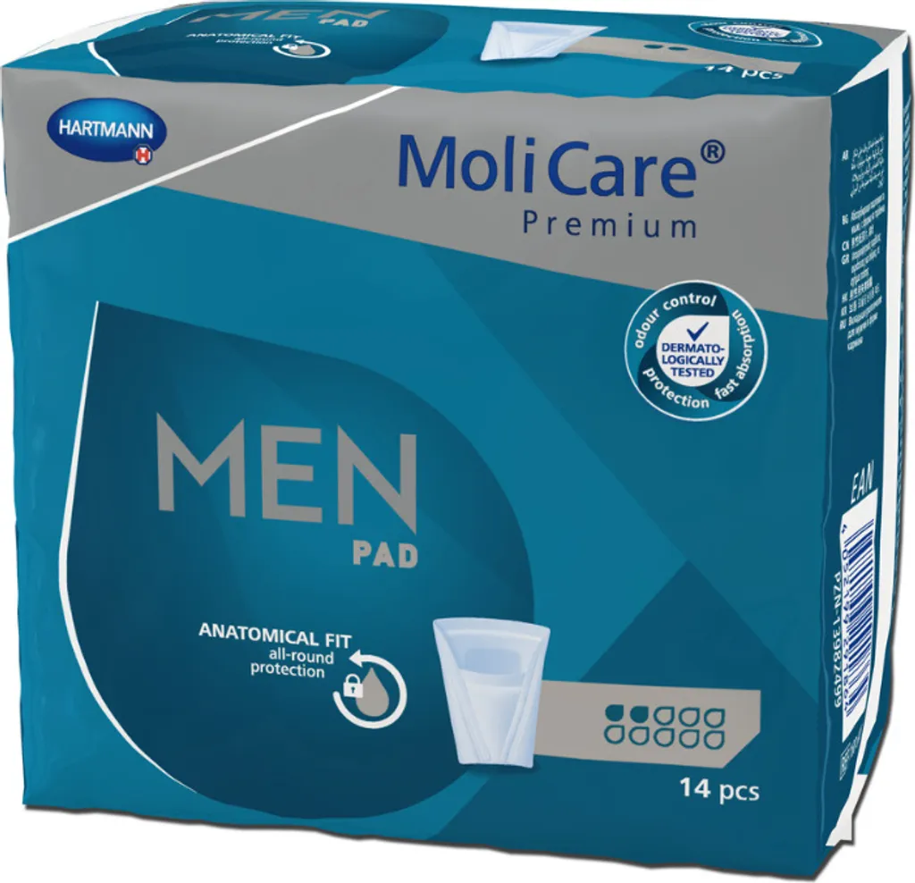 Protection Homme Molicare Premium Men Pad 2 Gouttes pour Fuites Légères