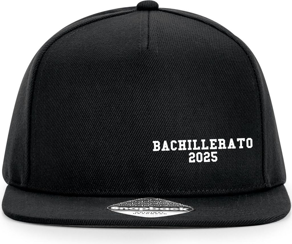 Huuraa Cappy Mütze Bachillerato 2025 Abschluss Spanien Black Polyester Snapback Kappe Geschenkidee