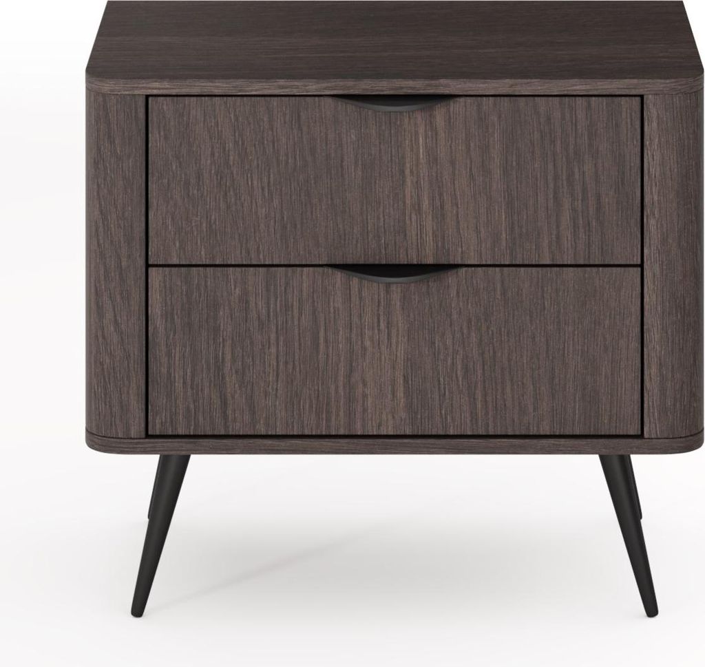 Furniture24 Nachtkastje Veris - Nachtkastje in donkergrijs Productafbeelding 