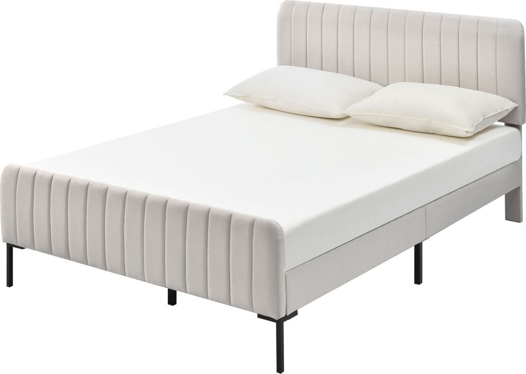 okwish Polsterbett Doppelbett 160 x 200 cm, Bettgestell mit Produktbild 