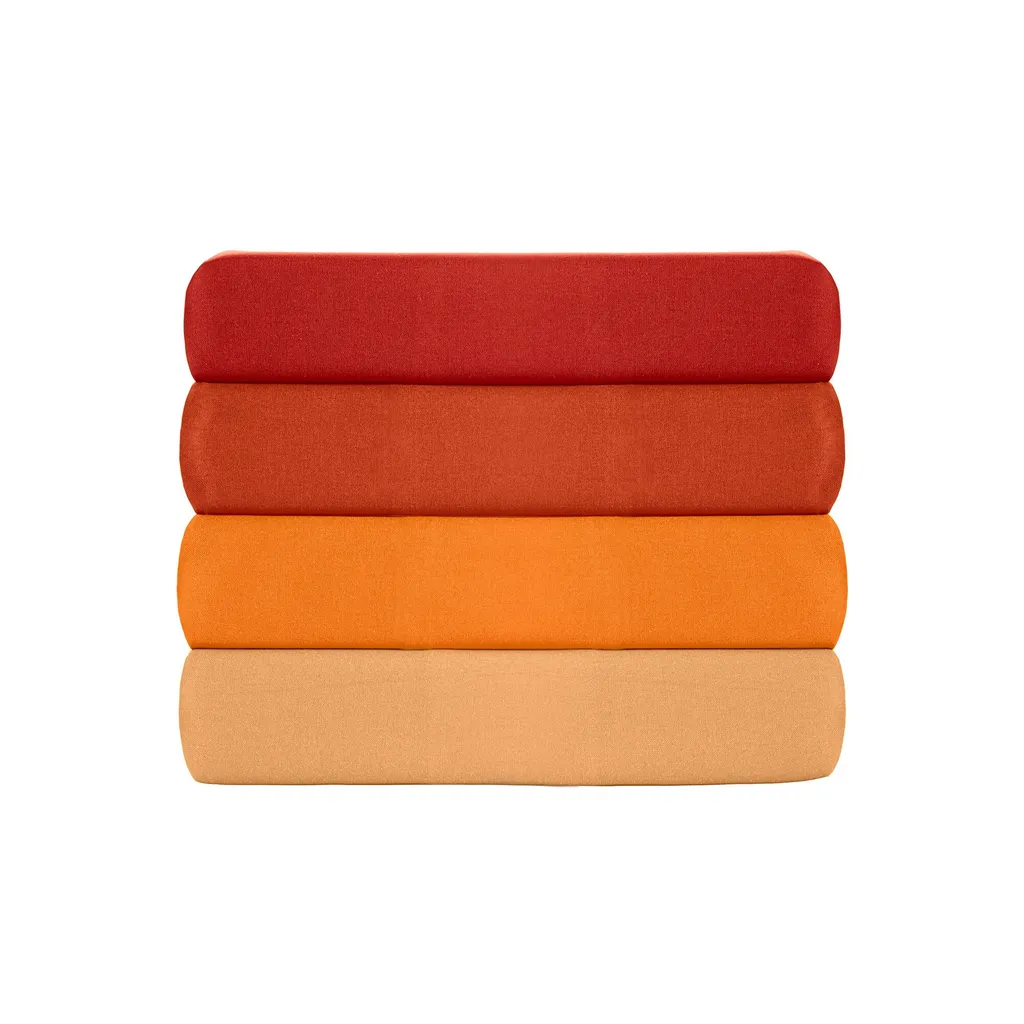 Housse de couette Ranforce King L'Essentiel Tonne Orage 240x220 cm Orange