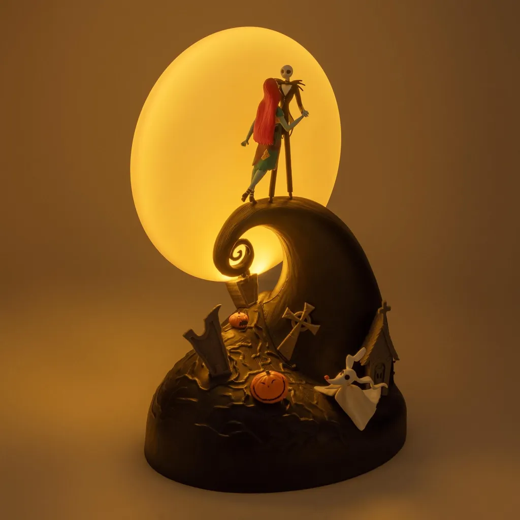 Lampe Jack & Sally Diorama Effet 3D - Éclairage LED de Collection