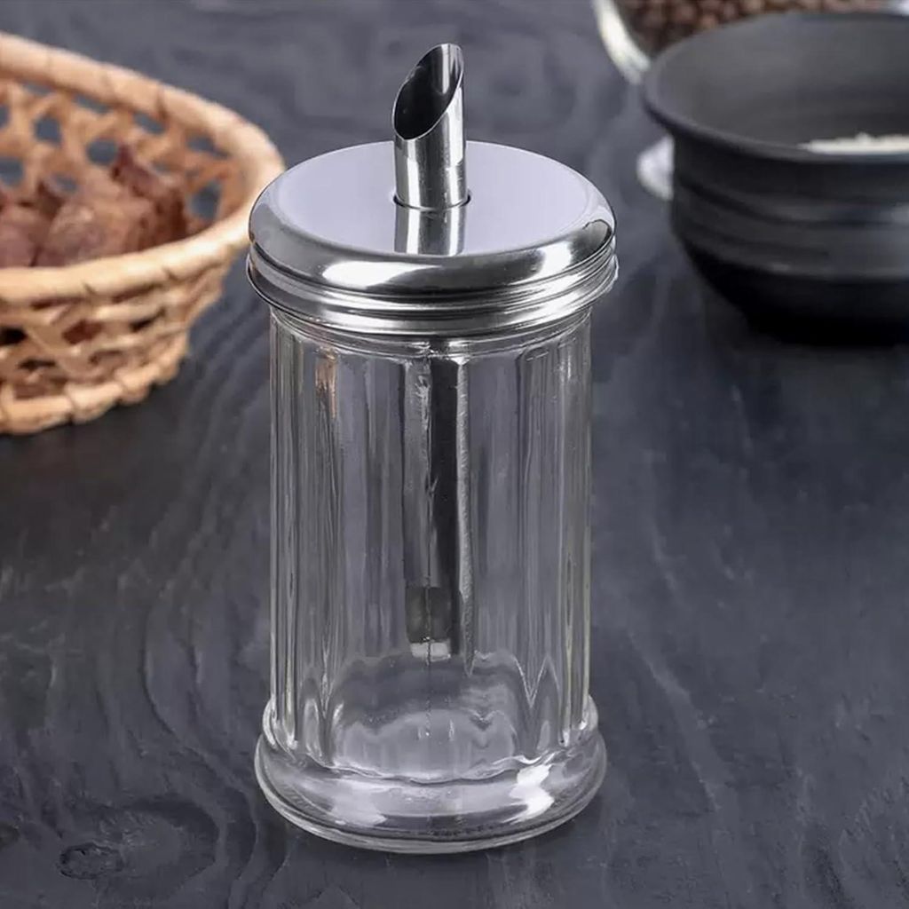 Zucker- und Salzstreuer - Küchenaccessoire - 200 ml + 350 ml - Edelstahl