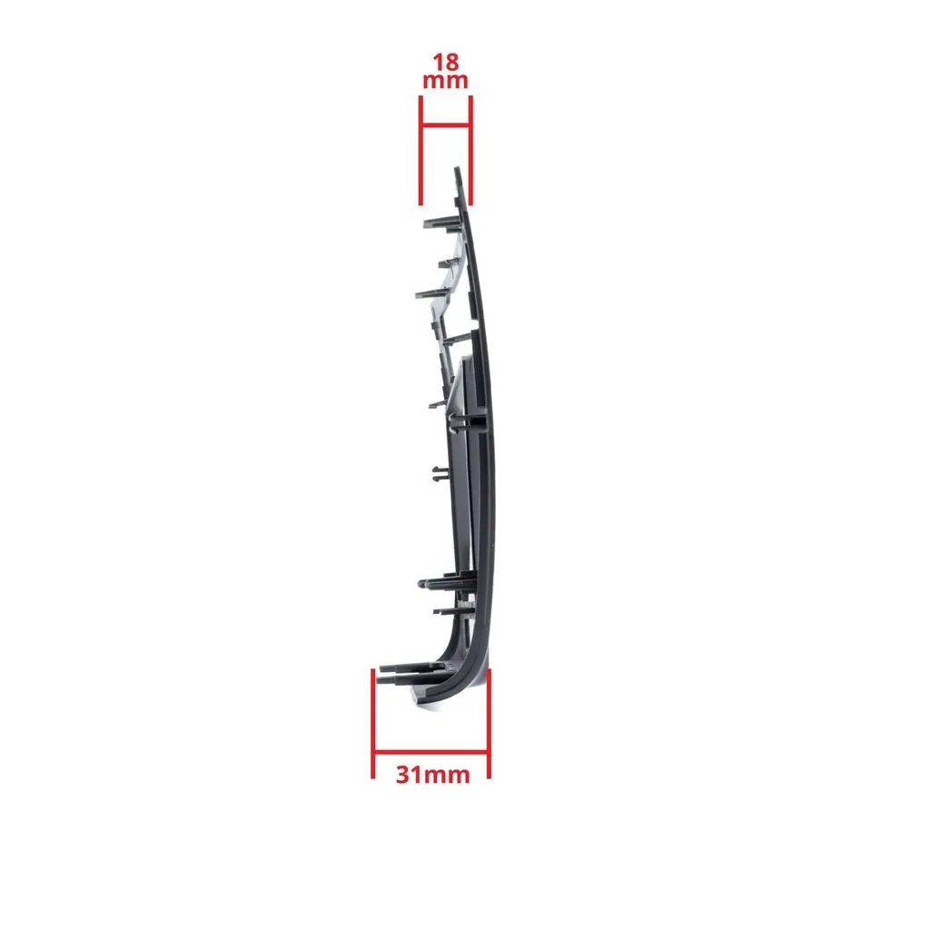 Façade autoradio DIN pour BMW Série 1 E81 E82 E87 E88 2007-2011 Noire