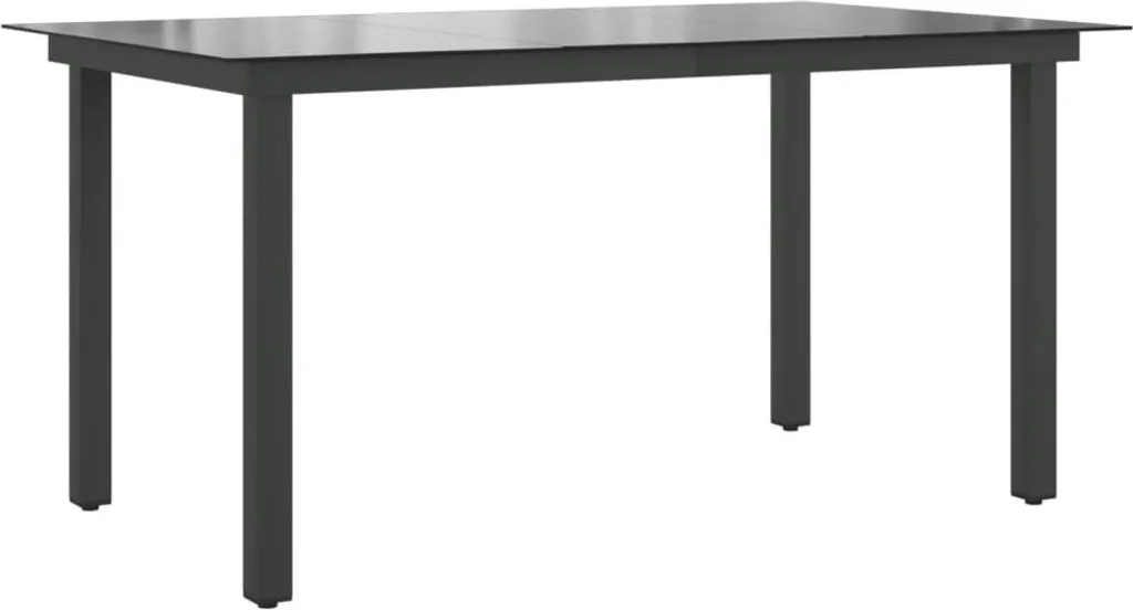 Table à manger d'extérieur rectangle en alu et verre - Série Riviera - 4