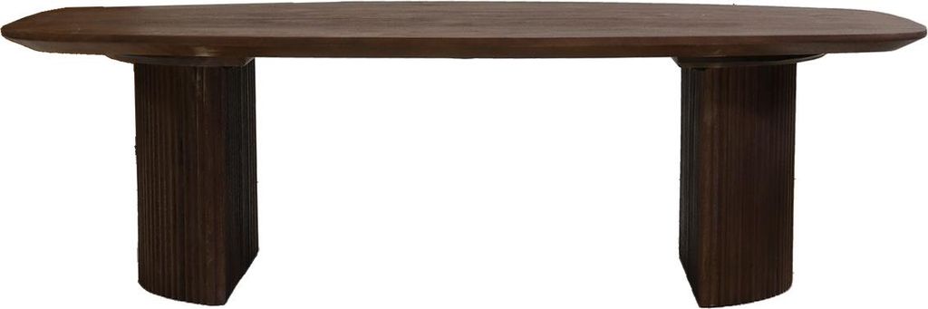 Couchtisch Mangoholz Dunkelbraun - 130x70x38 cm - Feline Produktbild 