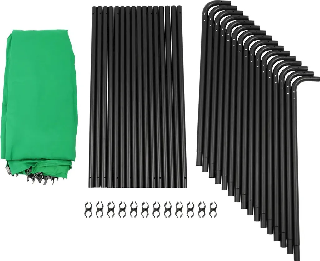 Fond vert pour streaming et studio vidéo 4 m ajustable en polyester pro - 2