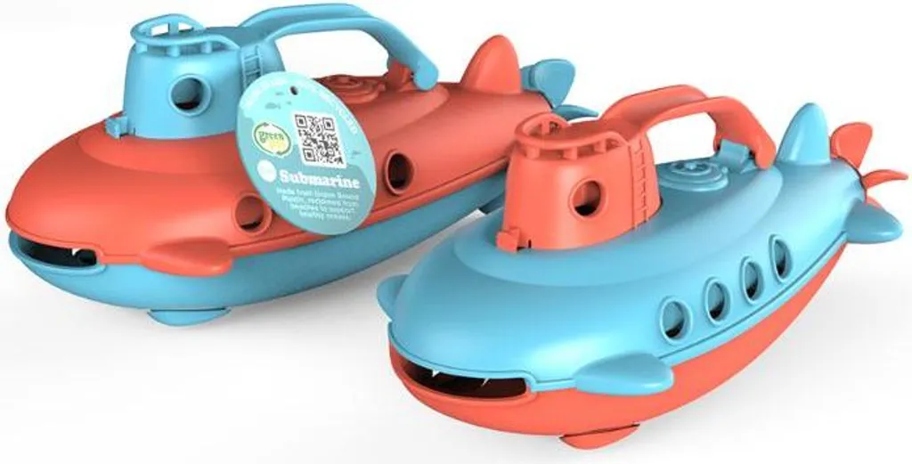 Green Toys Sous-marin OceanBound Bleu Jouet de Bain Écologique en Plastique