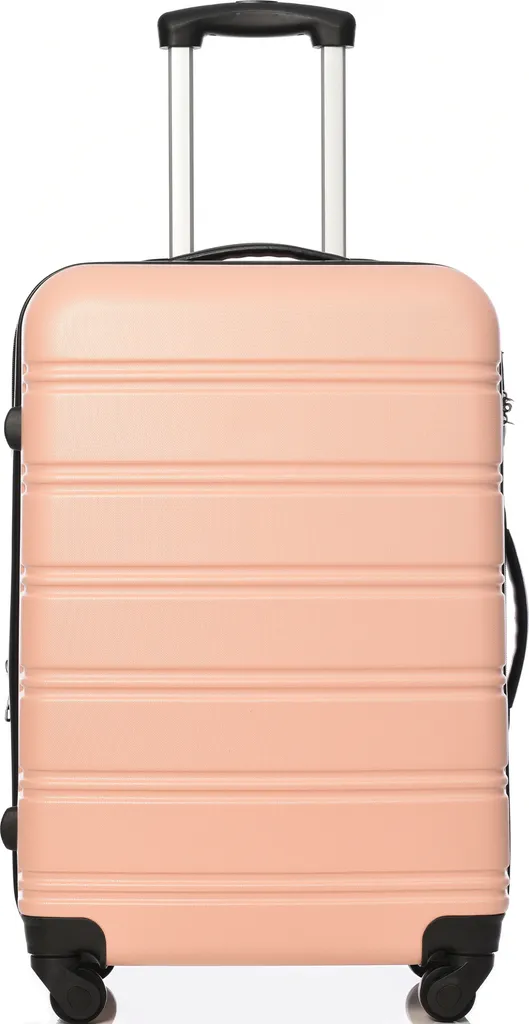 Trolley Bagaglio a Mano Flieks M Rosa 35x23x57cm Rigido Professionale