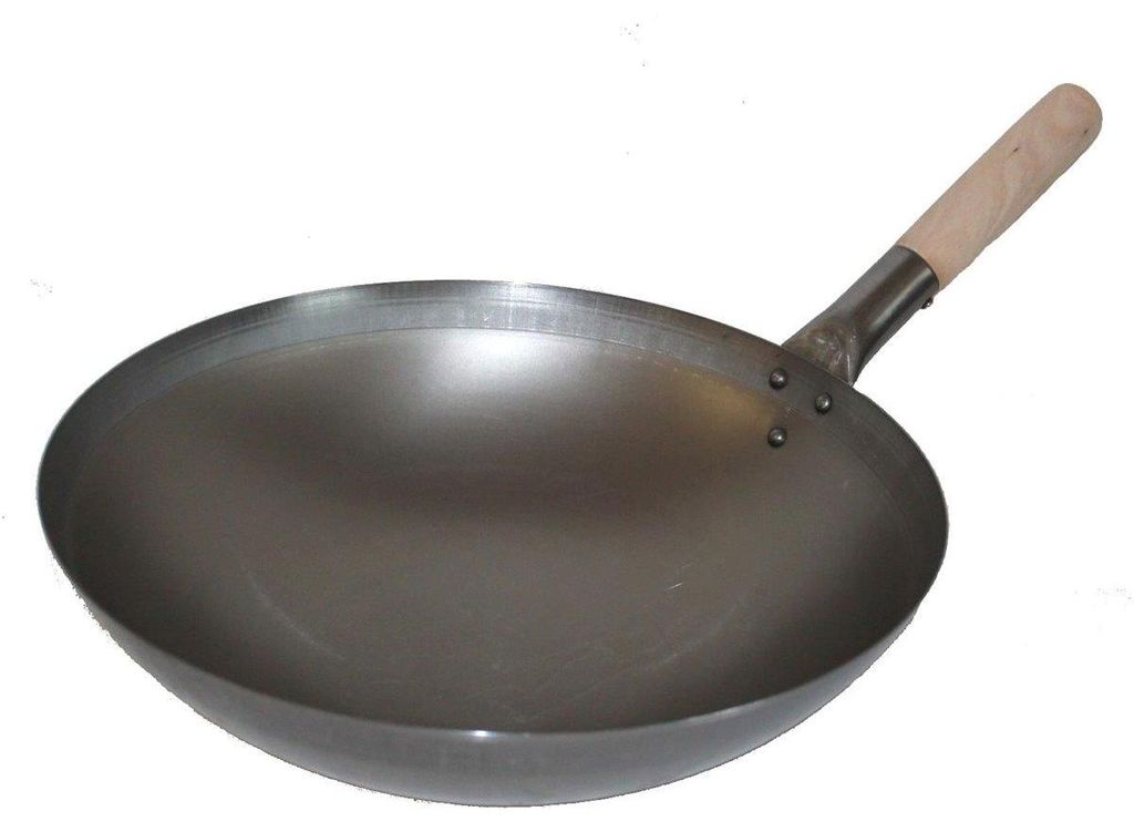 WOK PFANNE 35 cm runder Boden (Gas) Wokpfanne Gastronomie, Produktbild 