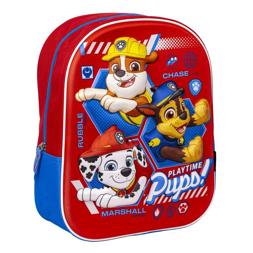 Kinderrucksack 3D The Paw Patrol Rot 25 x 31 x 10 cm Produktbild 