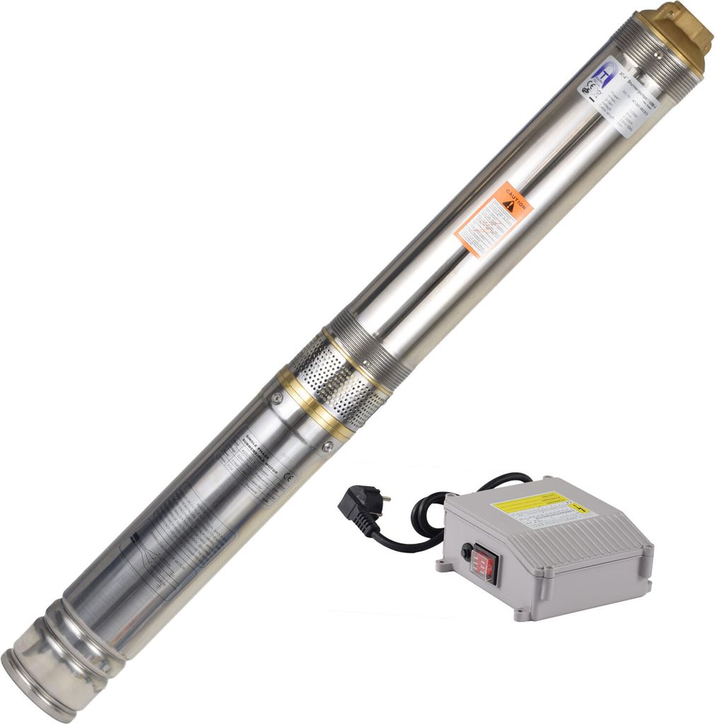 Agora-Tec 4 Zoll Brunnenpumpe Tiefbrunnenpumpe 1100W-4 30m Kabel