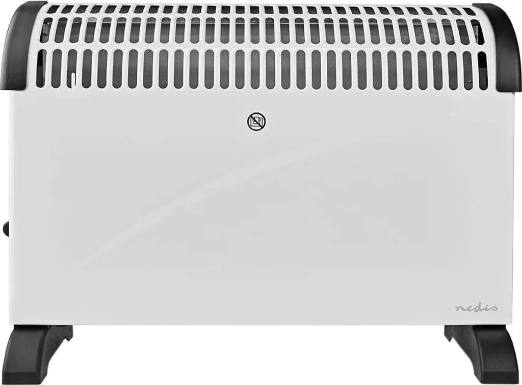 Radiateur convecteur électrique Nedis blanc avec thermostat de précision