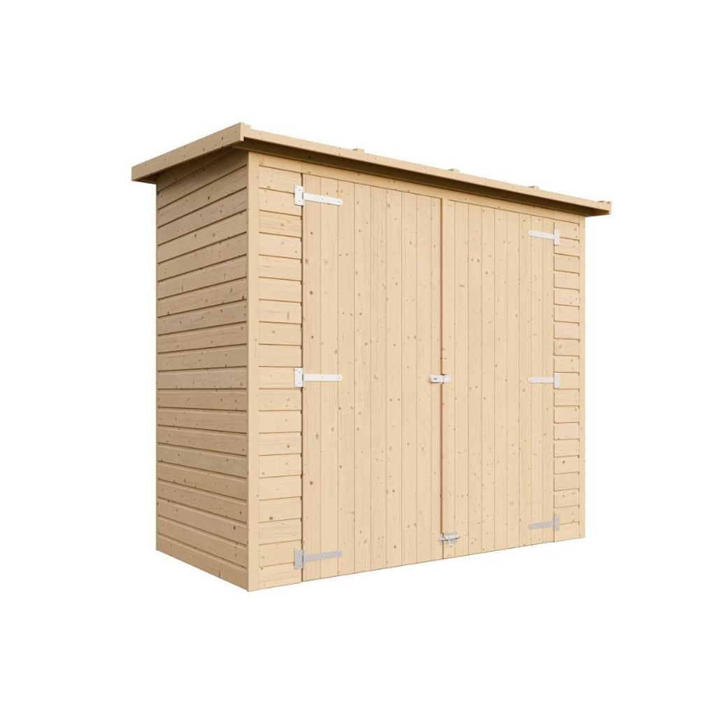 TIMBELA Abri de jardin en bois H194x123x223 cm/2.1 m² - Image du produit 