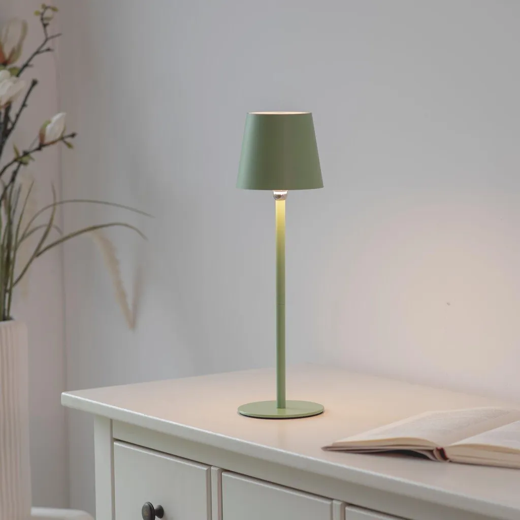 Just Light Lampe de table à accu BOTERIA LED sans fil IP44 dimmable - 13