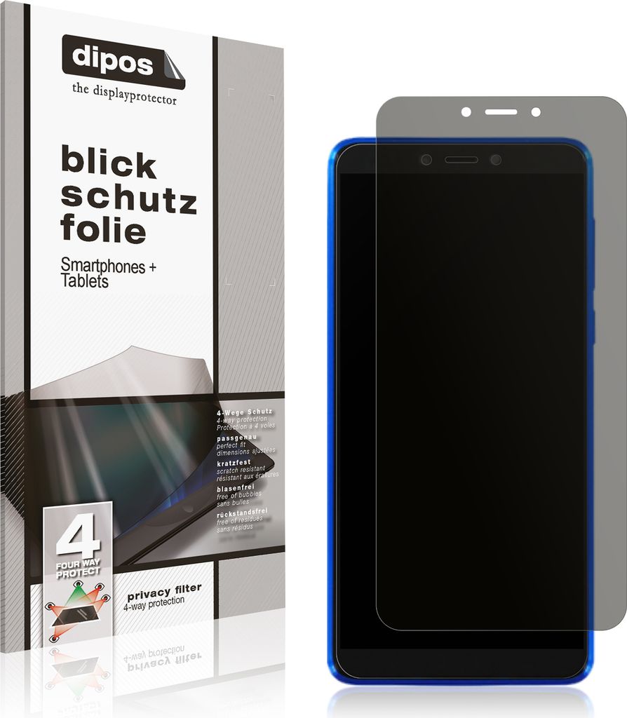 Blickschutzfolie für Mobicel R1 Plus matt Schutzfolie Folie Display Schutz dipos