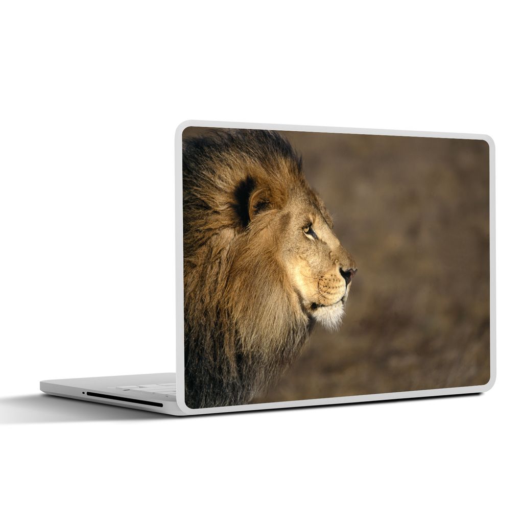 MuchoWow Laptop Aufkleber Sticker Cover Profil - Löwe - Afrika 25x18 cm - Laptop-Deko