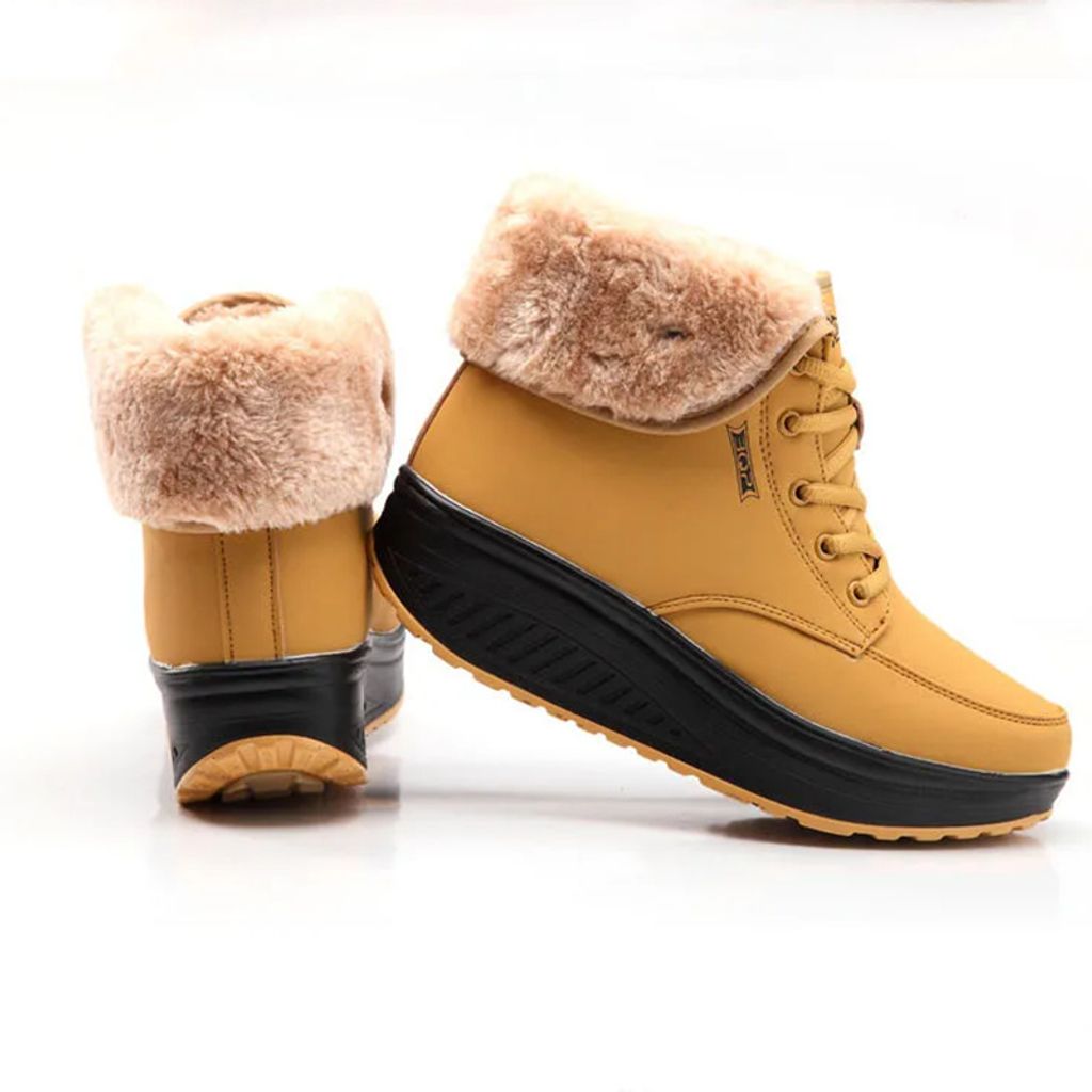 TIANPENG Rockige Baumwollstiefel aus Samt für Damen, Produktbild 3