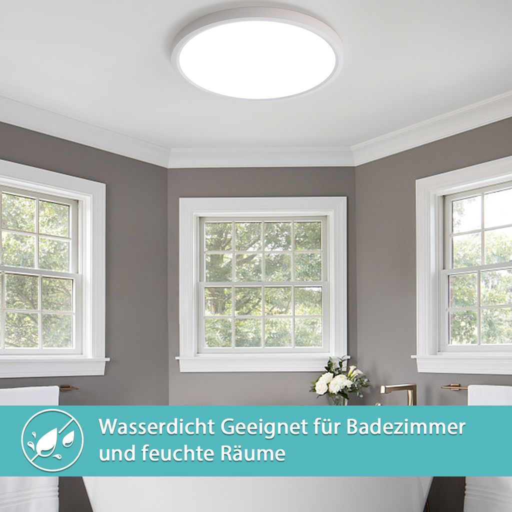 LED Deckenleuchte JDONG 54W warmliches Weiß 4000K Rund Produktbild 6