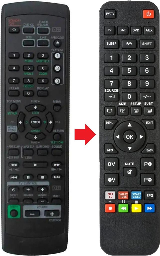 Fernbedienung geeignet für PIONEER XV-DV30FS