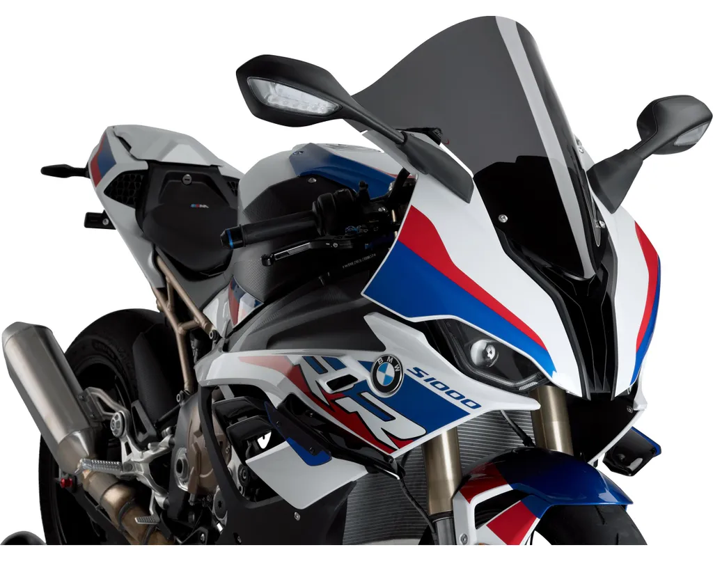Moins de turbulences sur BMW S1000RR avec la Bulle PUIG 3641F R-Racer