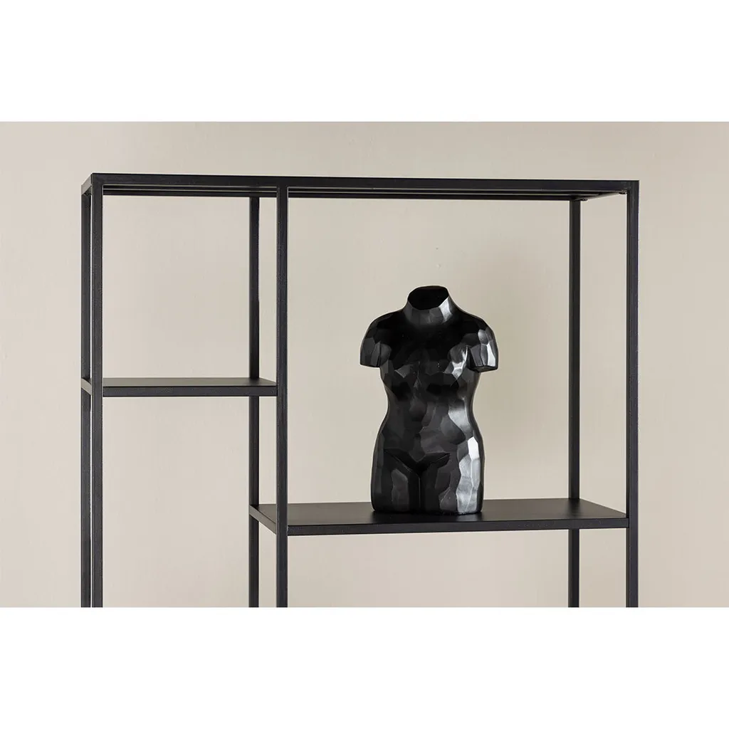 Bibliothèque ElAlto noire 6 étagères - Meuble de rangement robuste 180cm - 5