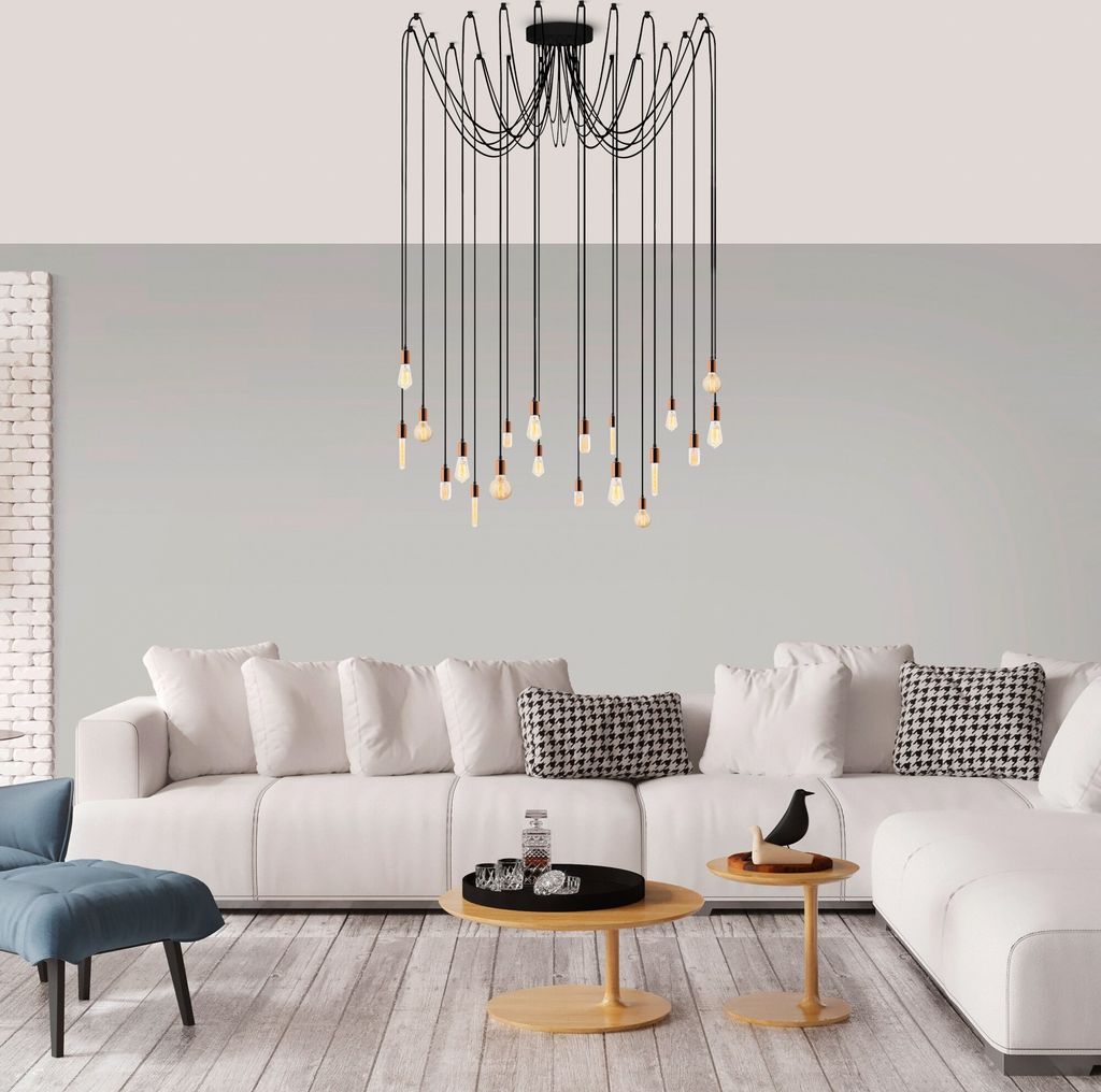 Opviq, Kabluni- Kabluni NTD, Kupfer, Kronleuchter, 246 x 246 cm, STAHLKÖRPER