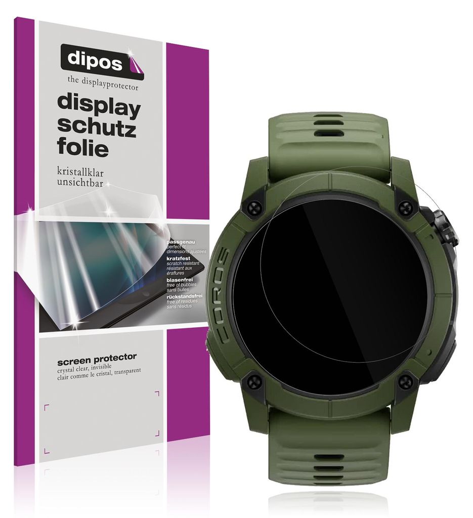 6x Schutzfolie für Coros Nomad klar Displayschutzfolie Folie Display Schutz dipos