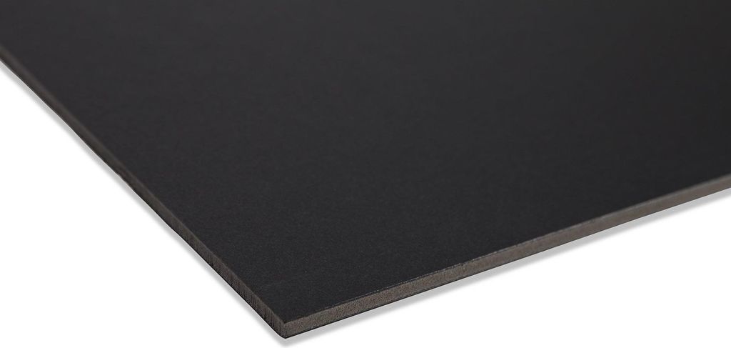 Airplac Schaumstoffplatte schwarz 3mm 42x29,7 cm 10 Stück - Bastelkarton