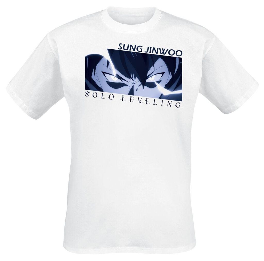 Solo Leveling T-Shirt Herren Sung Jinwoo weiß M