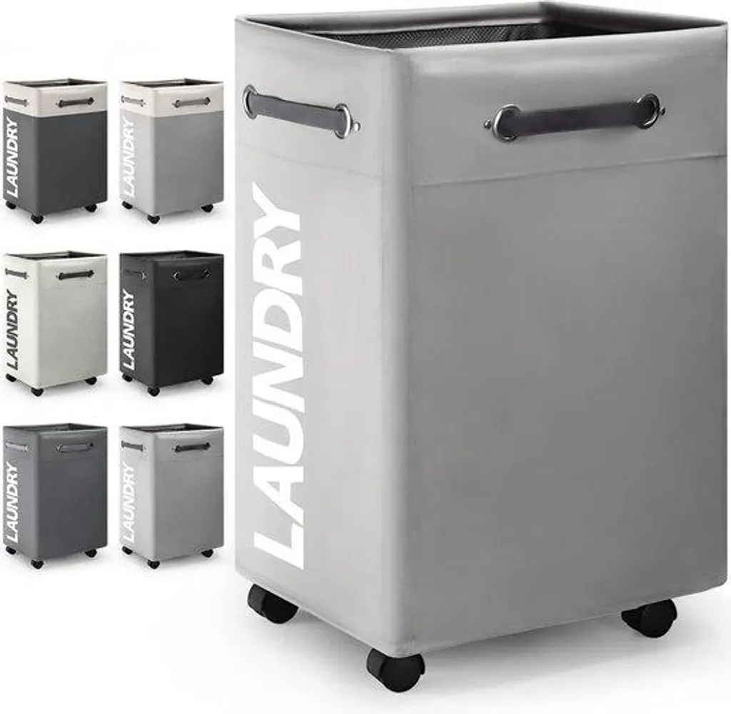 Panier à linge 74L imperméable et pliable - Corbeille de tri pratique