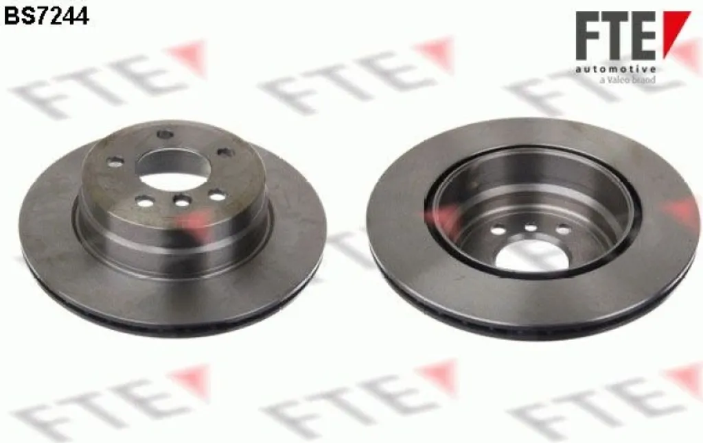 2 Disques de Frein Arrière FTE Ø 320 mm Ventilés pour BMW X5 E70 F15
