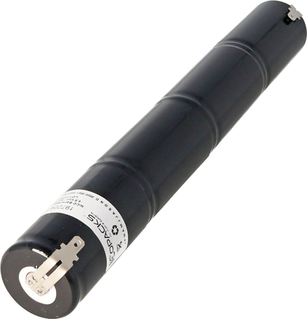 Notleuchtenakku NiCd 4,8V 4500mAh L1x4 Mono D mit Faston-Anschluss 4,8mm ersetzt 4,8 V Akku