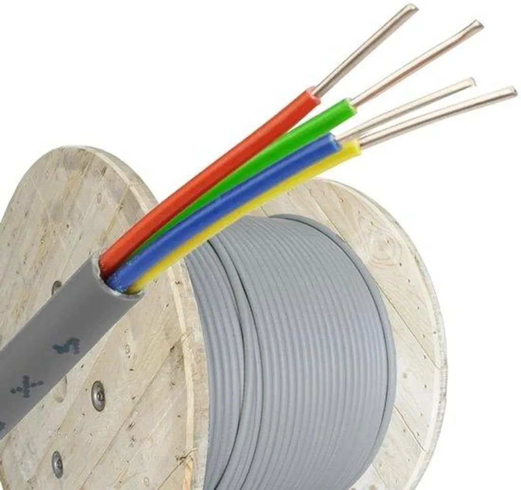 Câble de régulation thermique 4 conducteurs 0,8 mm² gris - 500 mètres