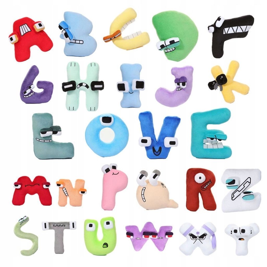 A bis Z Plüsch Buchstaben - 26 Plüschtiere ToYS