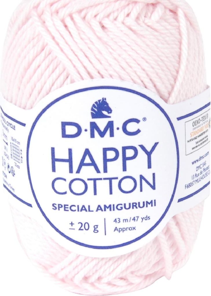 DMC Happy Baumwolle – weiches Garn aus 100 % Baumwolle, 392 (Farbe 763)