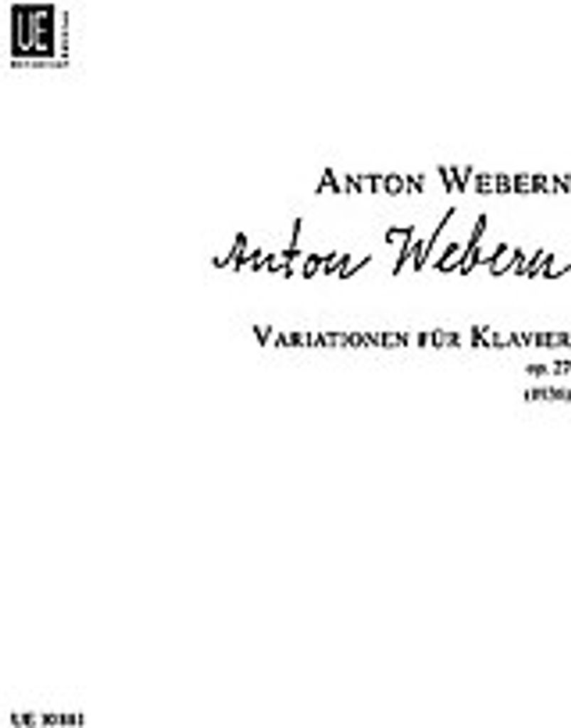 Variationen op.27 : für Klavier