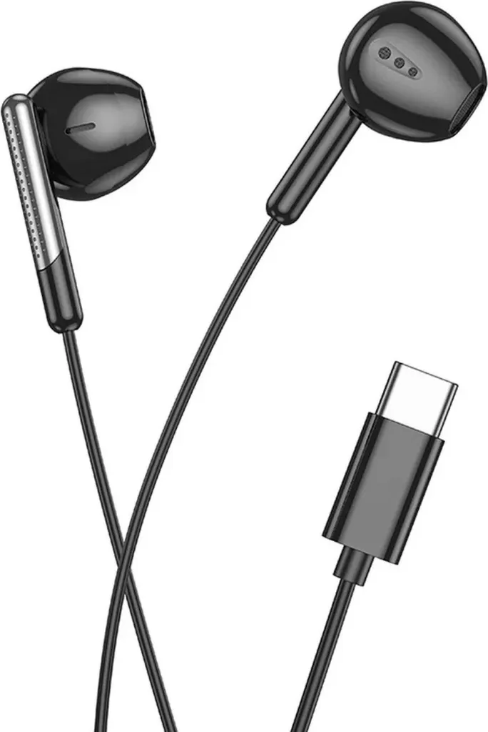 HOCO Cuffie Type-C con microfono in-ear M123 Nero - 1